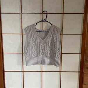 Zara cropped vest